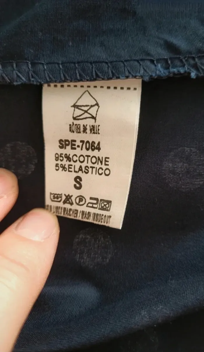 Robe rockabilly marine à pois blancs - photo numéro 7