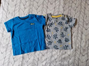 Lot de 2 tee-shirts 6 mois