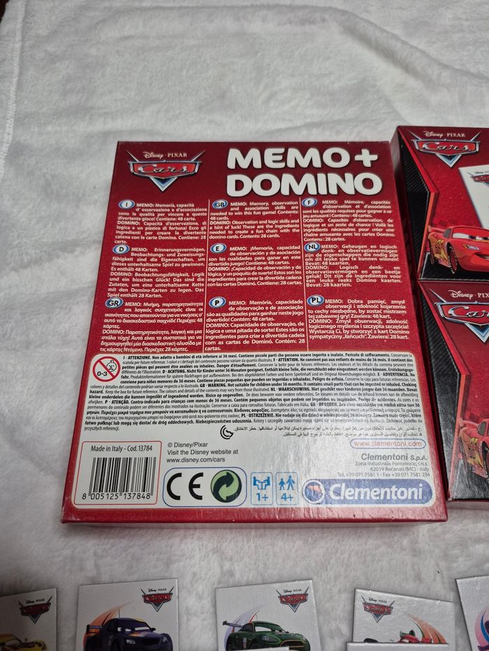 Boîte de jeux memo + domino Cars - photo numéro 3