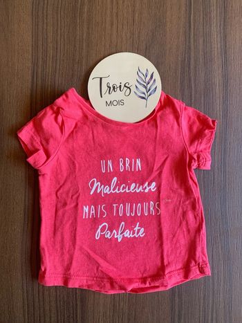 T shirt fille Pat et Ripaton rose