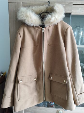 Manteau camel kiabi