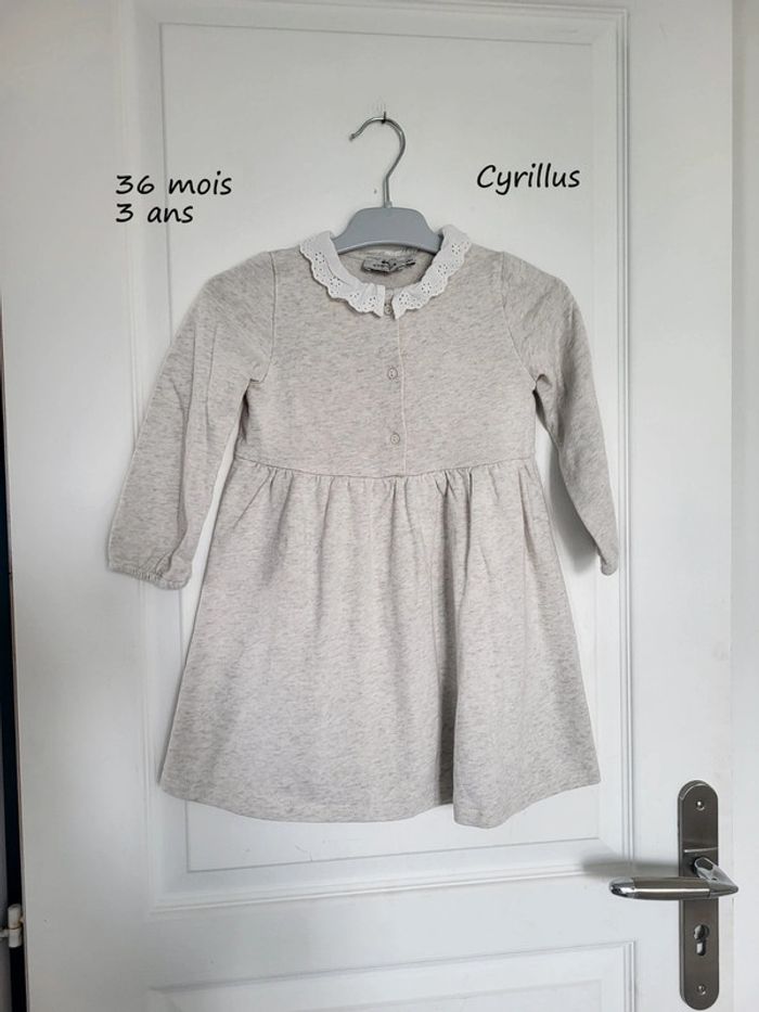 Robe 👗 molletonnée col claudine Cyrillus