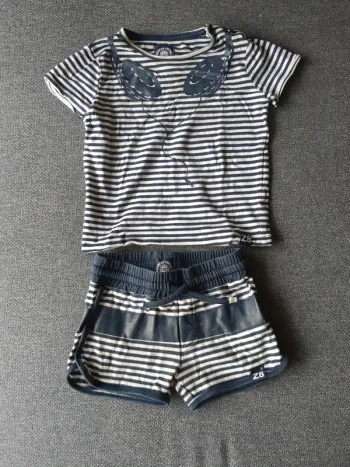 Ensemble z8 short et tee shirt 80cm