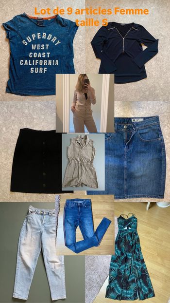 Lot de 9 articles femme taille S