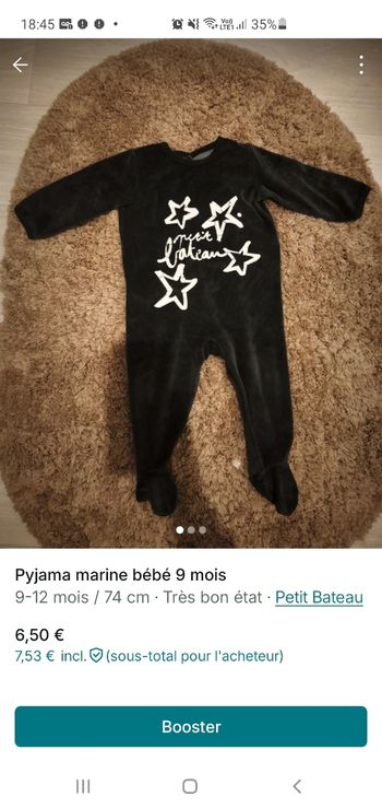 Pyjama petit bateau