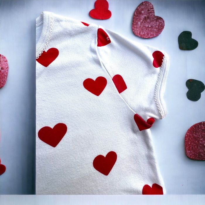 Ensemble 2P Pyjacourt fille coeurs Petit Bateau 8 ans TBE (17€) - photo numéro 2