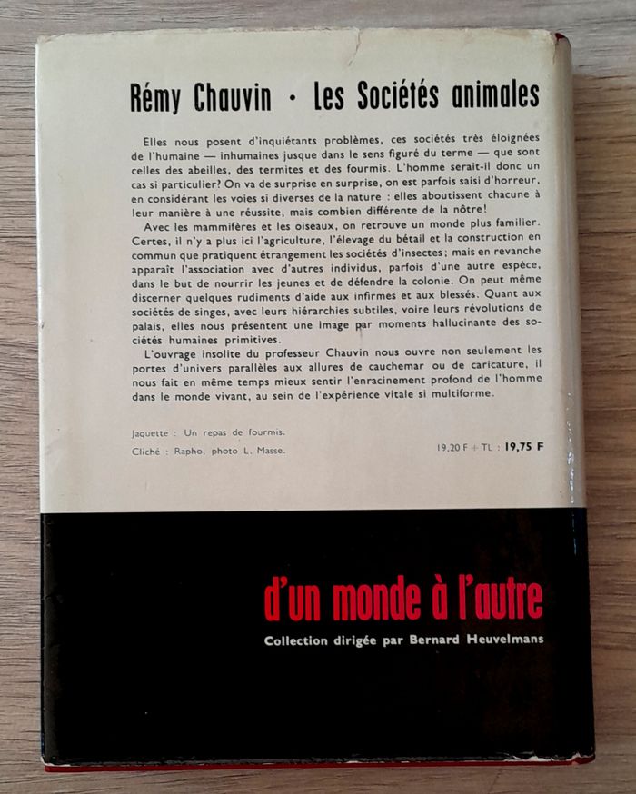 rémy chauvin - les sociétés animales de l'abeille au gorille - photo numéro 3
