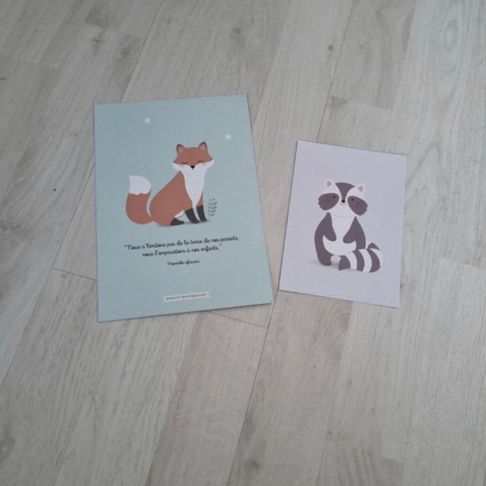 Lot de 2 cartes