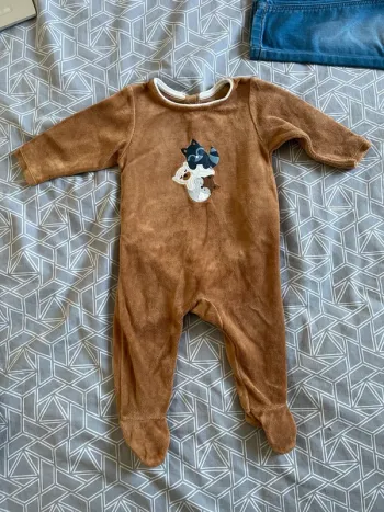 Pyjama velour bébé OBAIBI 6mois