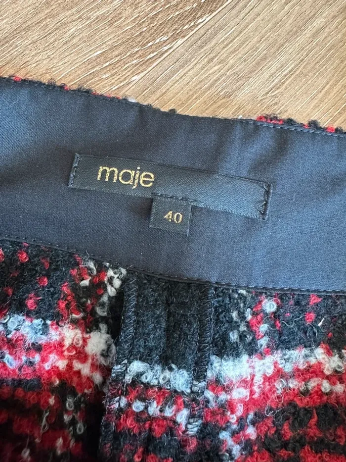 Short Maje noir rouge et blanc taille 40 - photo numéro 6