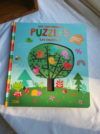Livre puzzle apprentissage des animaux couleurs compter