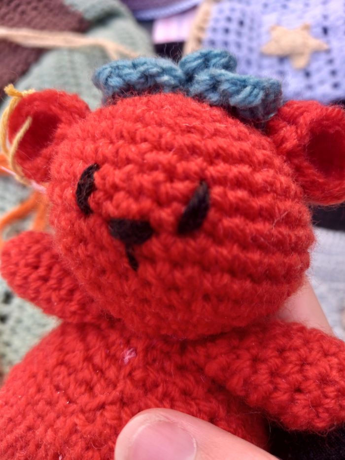 Peluche ours tomate - photo numéro 2