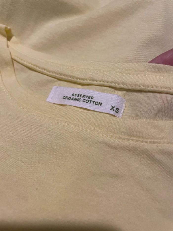 T-shirt à manches courtes jaune motifs femme rouge multicolore neuf Arub Fashion taille XS - photo numéro 6