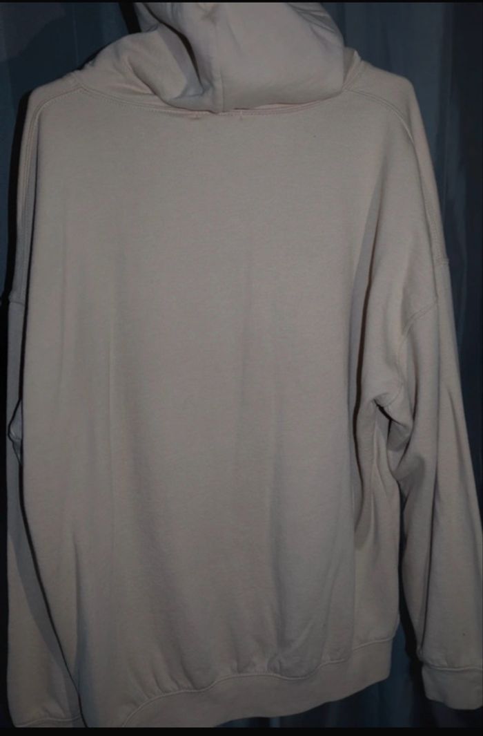 Sweat à capuche beige - unisexe - photo numéro 3