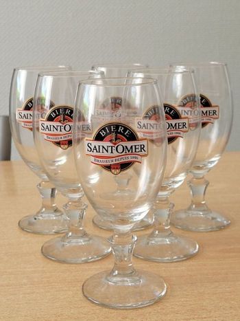 Lot de 6 verres Saint- Omer