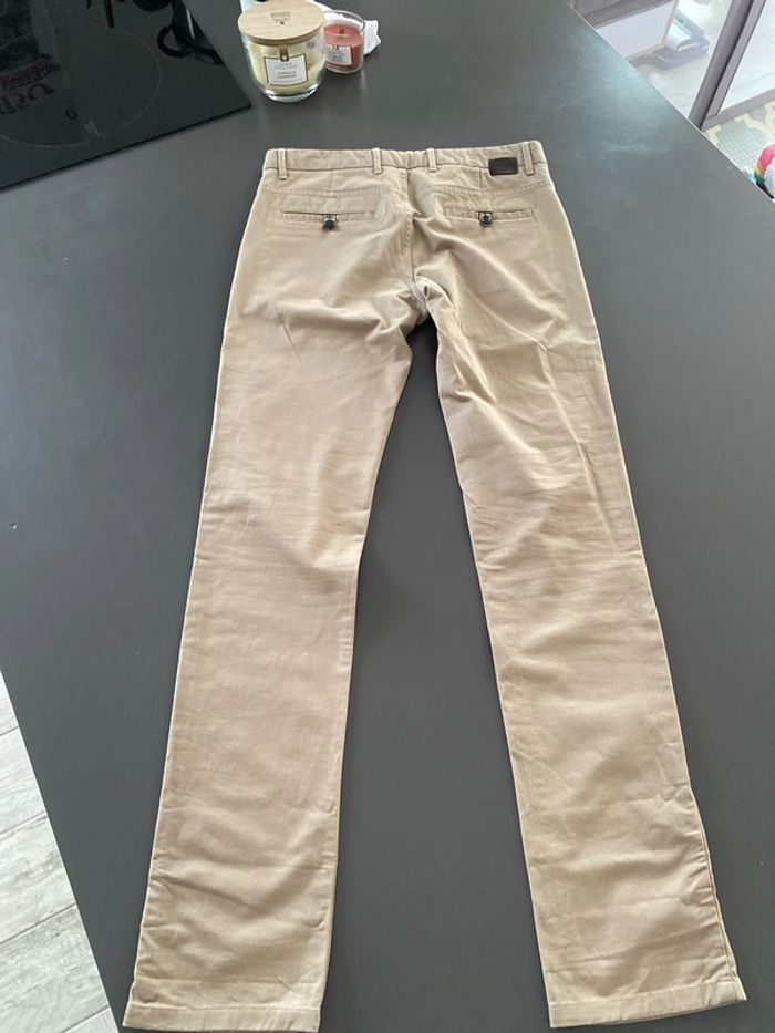 Pantalon Zara man beige/marron taille 40 - photo numéro 2