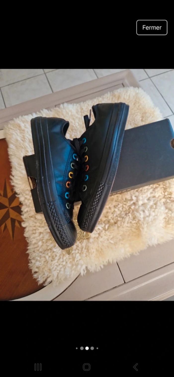 Converse noires 💣 - photo numéro 15