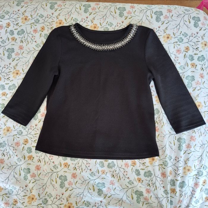 Haut noir manche 3/4