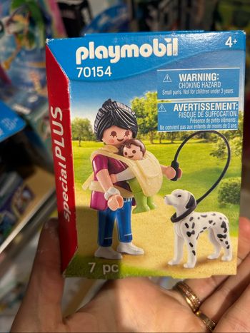 Playmobil Maman avec bébé et chien 70154