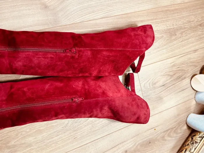 Pointure 36 bottes femme San Marina bordeaux cuir 🌺 - photo numéro 12