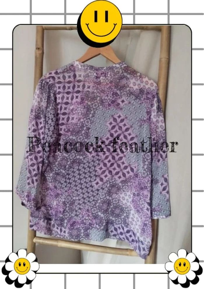 Blouse violette transparente T5 3/4 - photo numéro 8