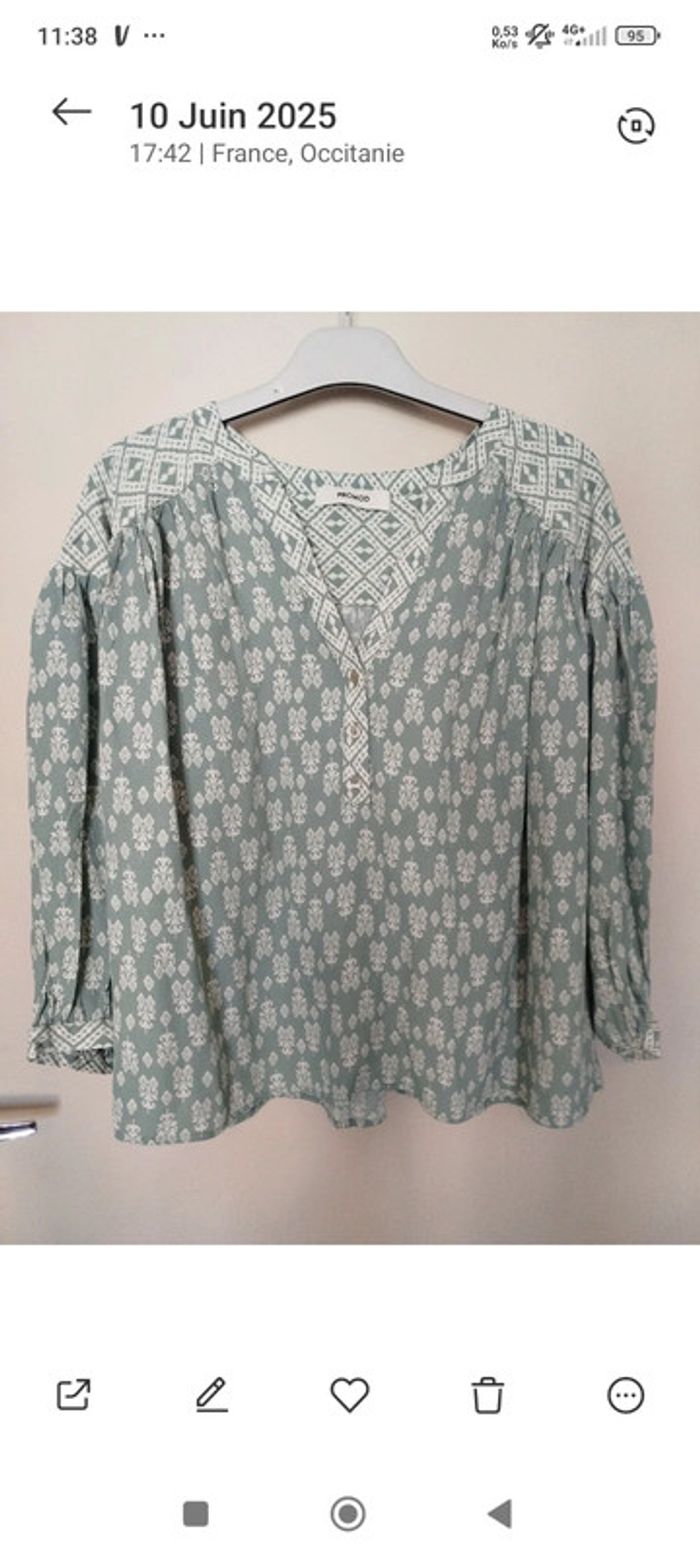 Blouses été manches longues  T 38/40 quasi neuve - photo numéro 2