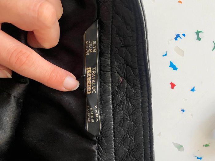 Jupe en cuir véritable - photo numéro 4