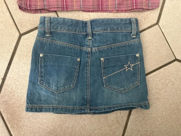 Ensemble jupe jeans et chemise taille 3 ans - photo numéro 6