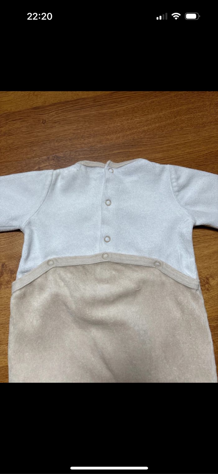 Lot de 2 pyjama une pièce bébé mixte gémo 3 mois - photo numéro 5