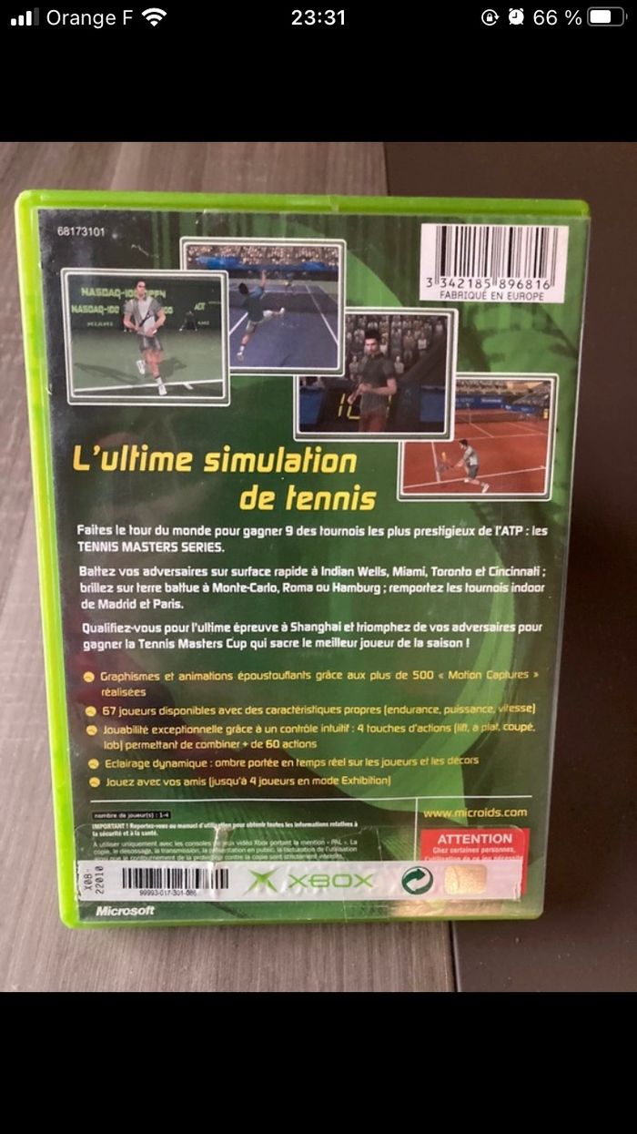 Jeu Xbox Tennis Masters Series - photo numéro 2
