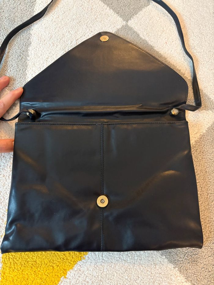 Sac à bandoulière en cuir synthétique vintage - photo numéro 4