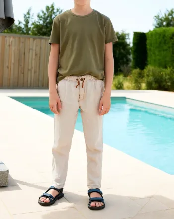 Pantalon beige chic Zara 11 ans garçon chic