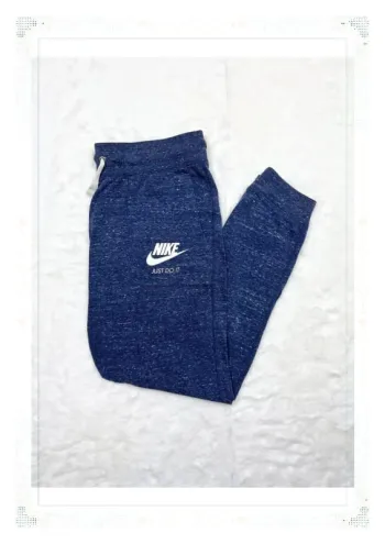 Jogging Nike bleu chiné -Taille S - Femme