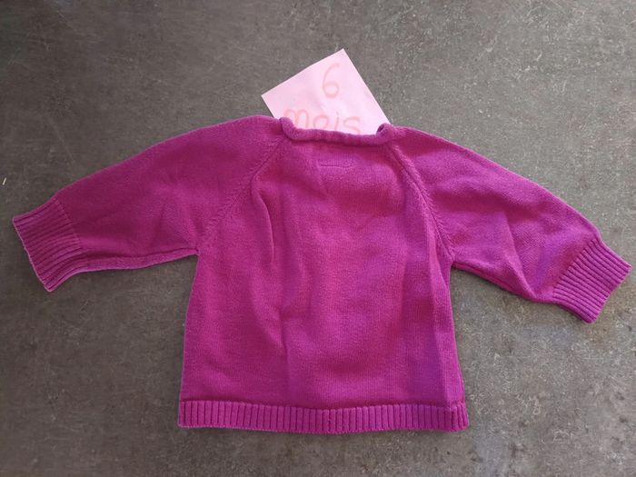 Gilet violet 6 mois - photo numéro 4