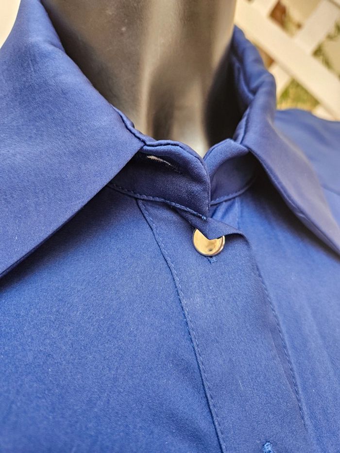 Caroline biss chemisier bleu taille 42 - photo numéro 5
