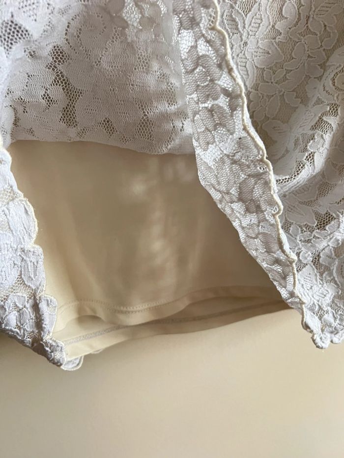 Haut blanc en dentelle H&M – Taille 14 ans - photo numéro 5