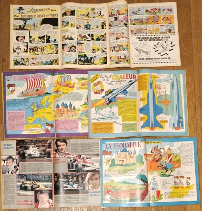 Rare Lot 11 Journaux de Mickey Série complète leçons de Skate 1978 vintage - photo numéro 9