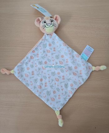 Doudou mouchoir plat / Comforter bébé Disney baby Roi Lion Simba Lion King