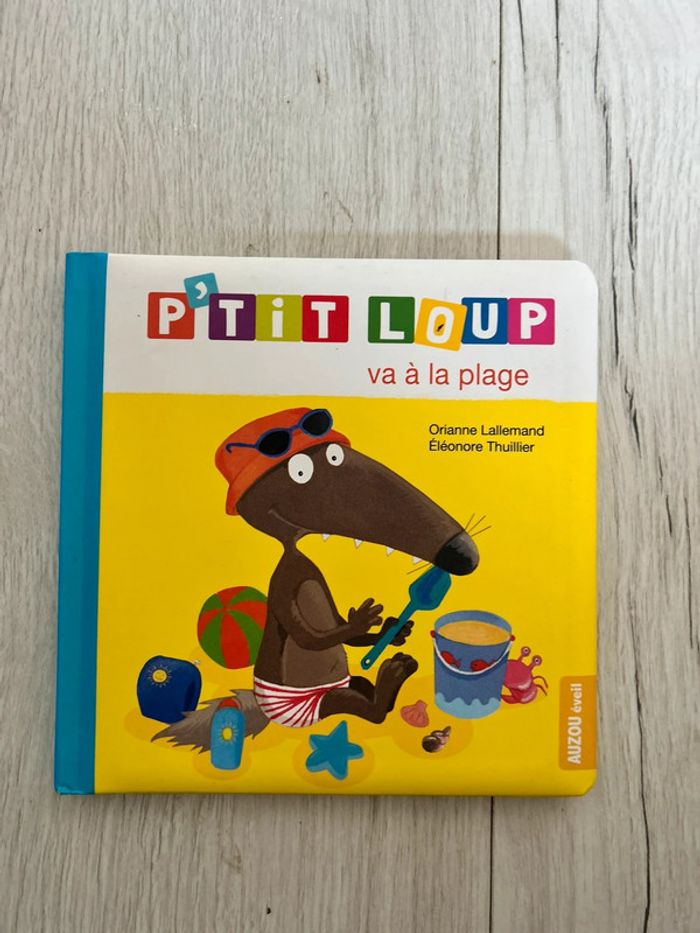 Livre p’tit loup va à la plage