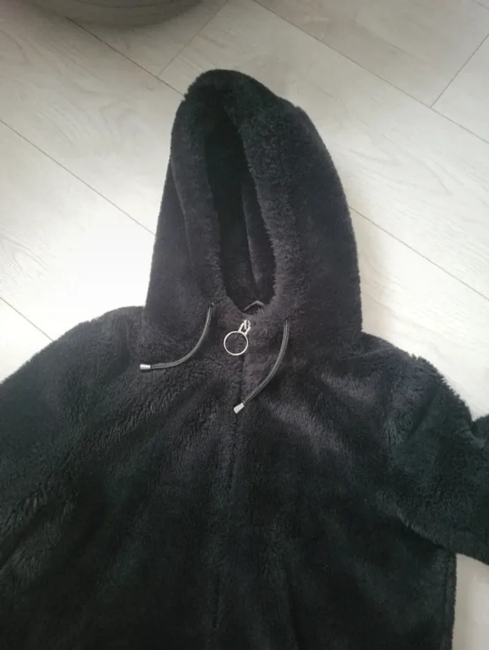 Manteau polaire jennyfer xs noir - photo numéro 2
