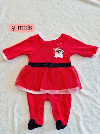 Pyjama jupe Noël 3 mois