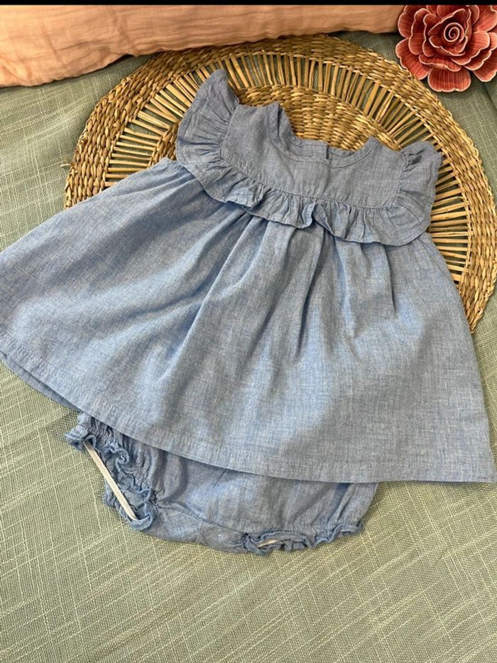 Robe et bloomer 1-2 mois 56 cm h&m