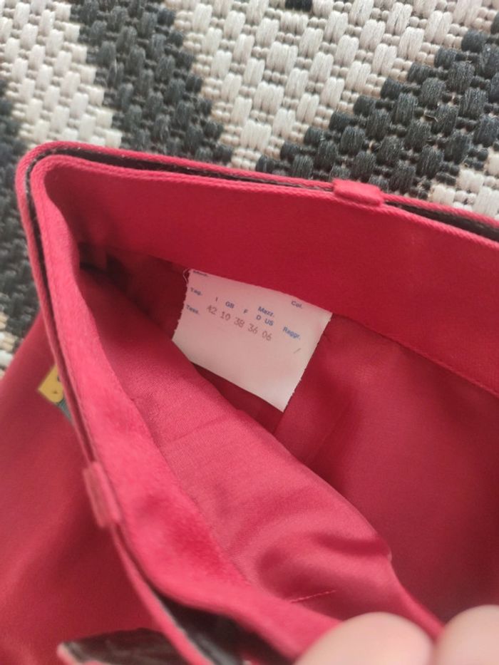 Jupe rouge avec ceinture taille 38 - photo numéro 6