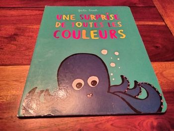 Livre intitulé une surprise de toutes les couleurs école des max