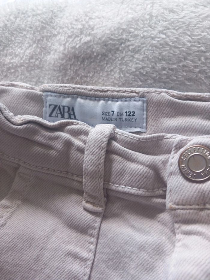 Jean beige droit zara 7 ans - photo numéro 4