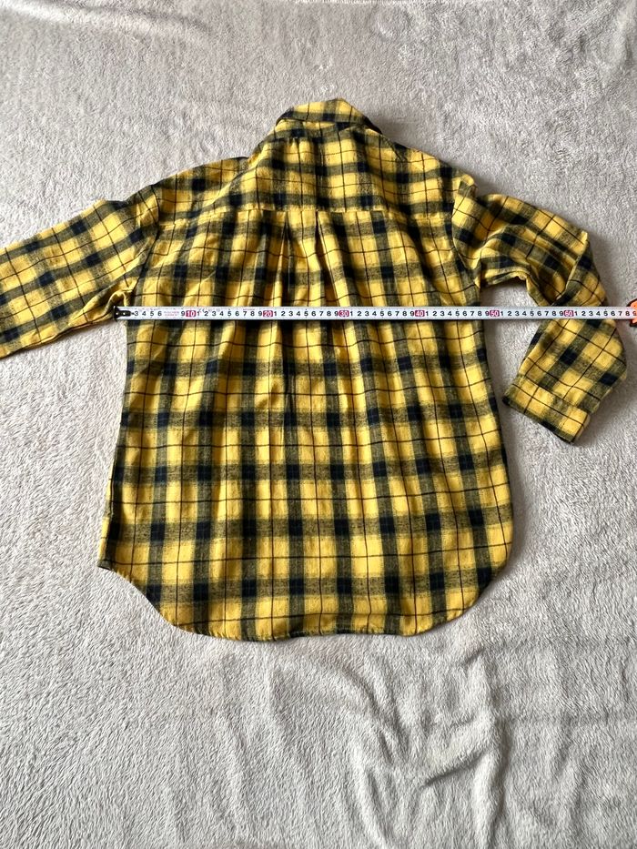 Chemise à carreaux jaune – taille S - photo numéro 2