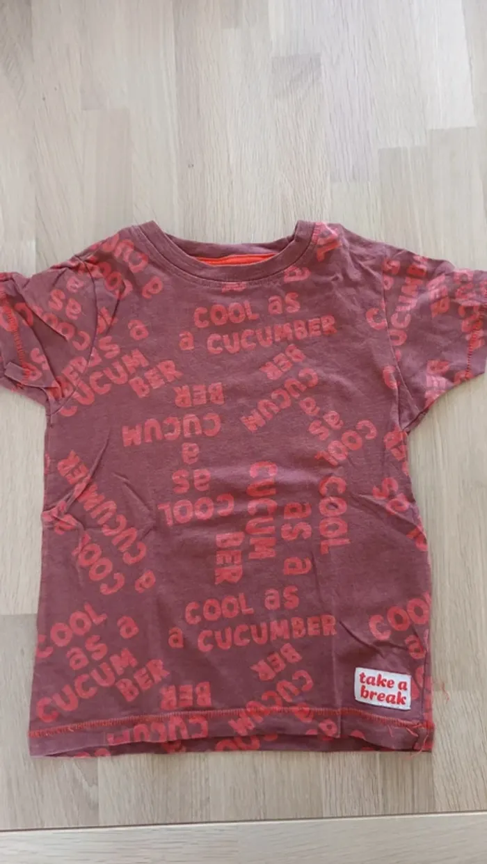 Tee shirt manches courtes 6ans zeeman