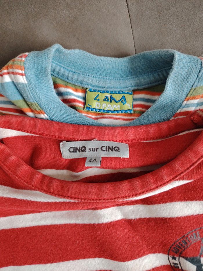 Lot t shirts 4 ans - photo numéro 5