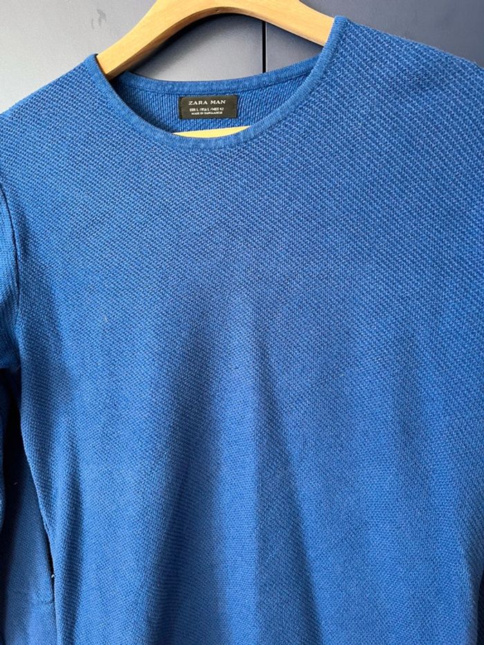 Pull fin zara bleu taille L