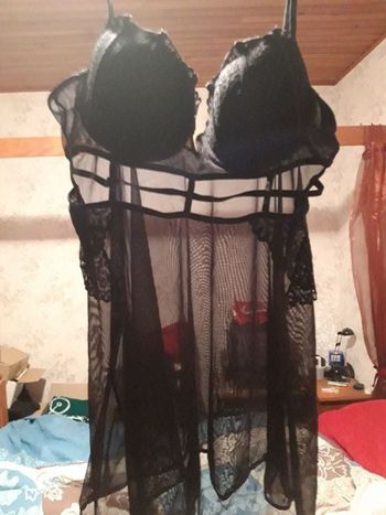 Nuisette dentelle noire